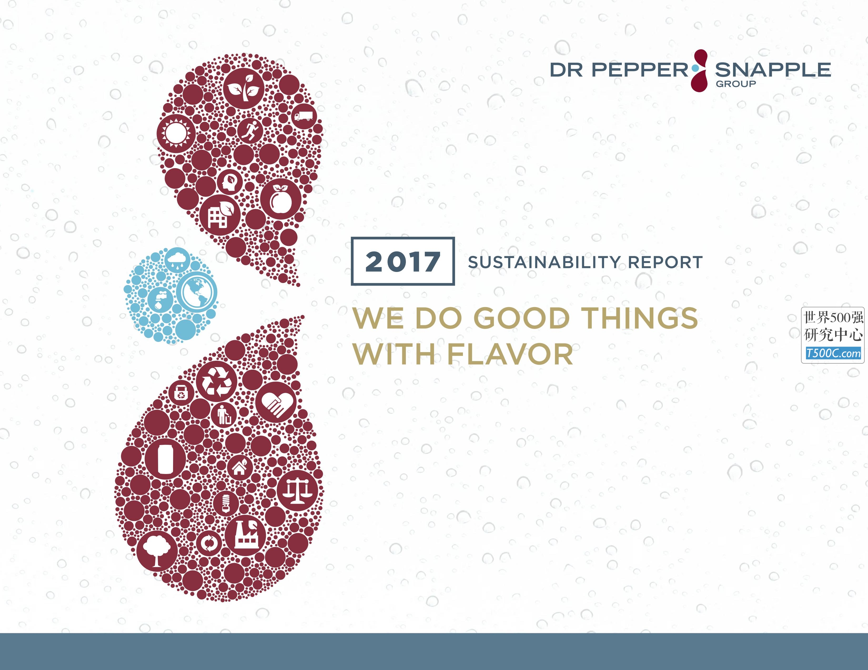 胡椒博士DrPepper_可持续发展报告Sustainability_2017-世界500强设计研究中心—世界顶级企业设计参考库