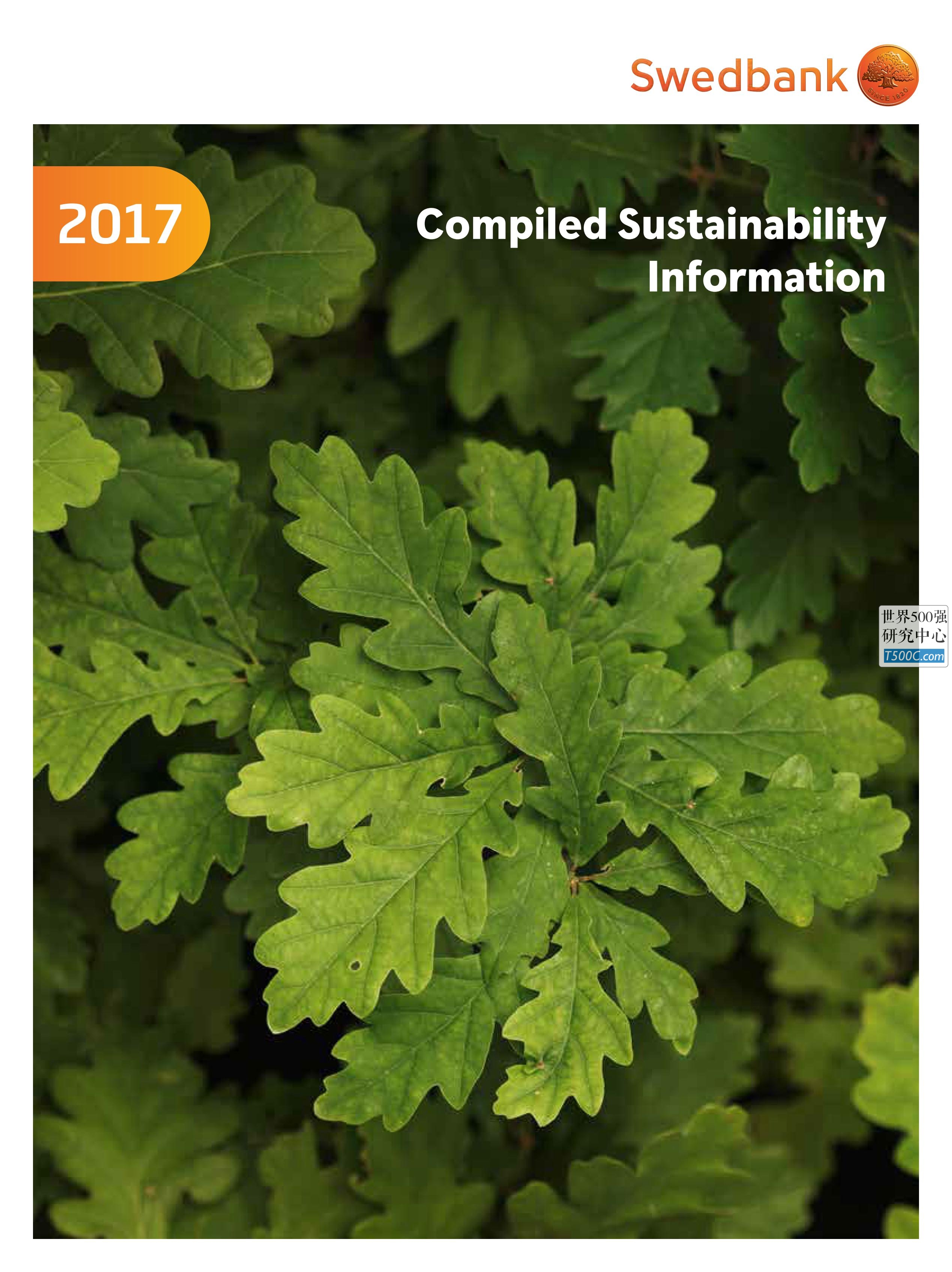 瑞典银行Swedbank_可持续发展报告Sustainability_2017