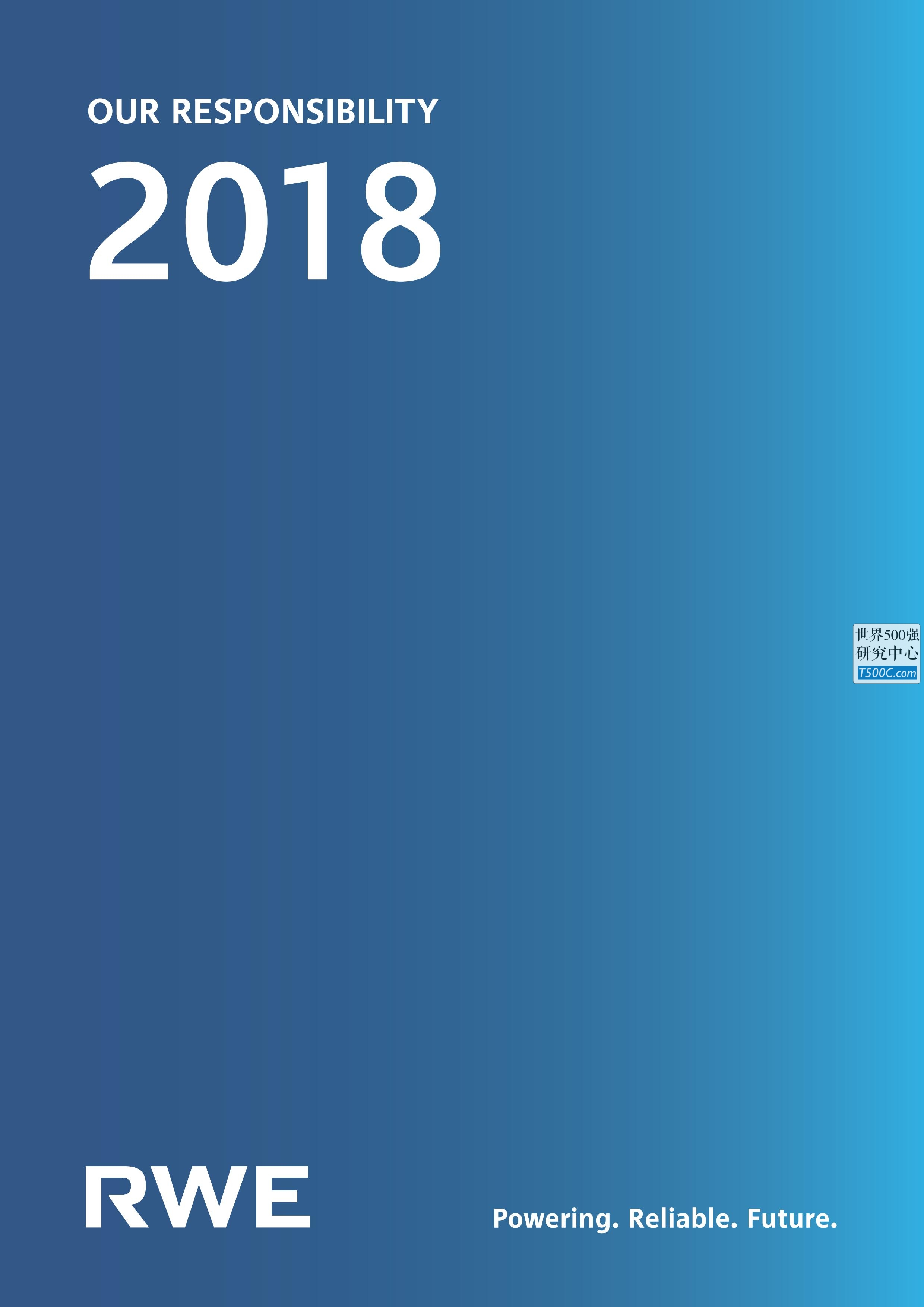 德国莱茵集团RWE_社会责任报告CSR_2018-世界500强设计研究中心—世界顶级企业设计参考库