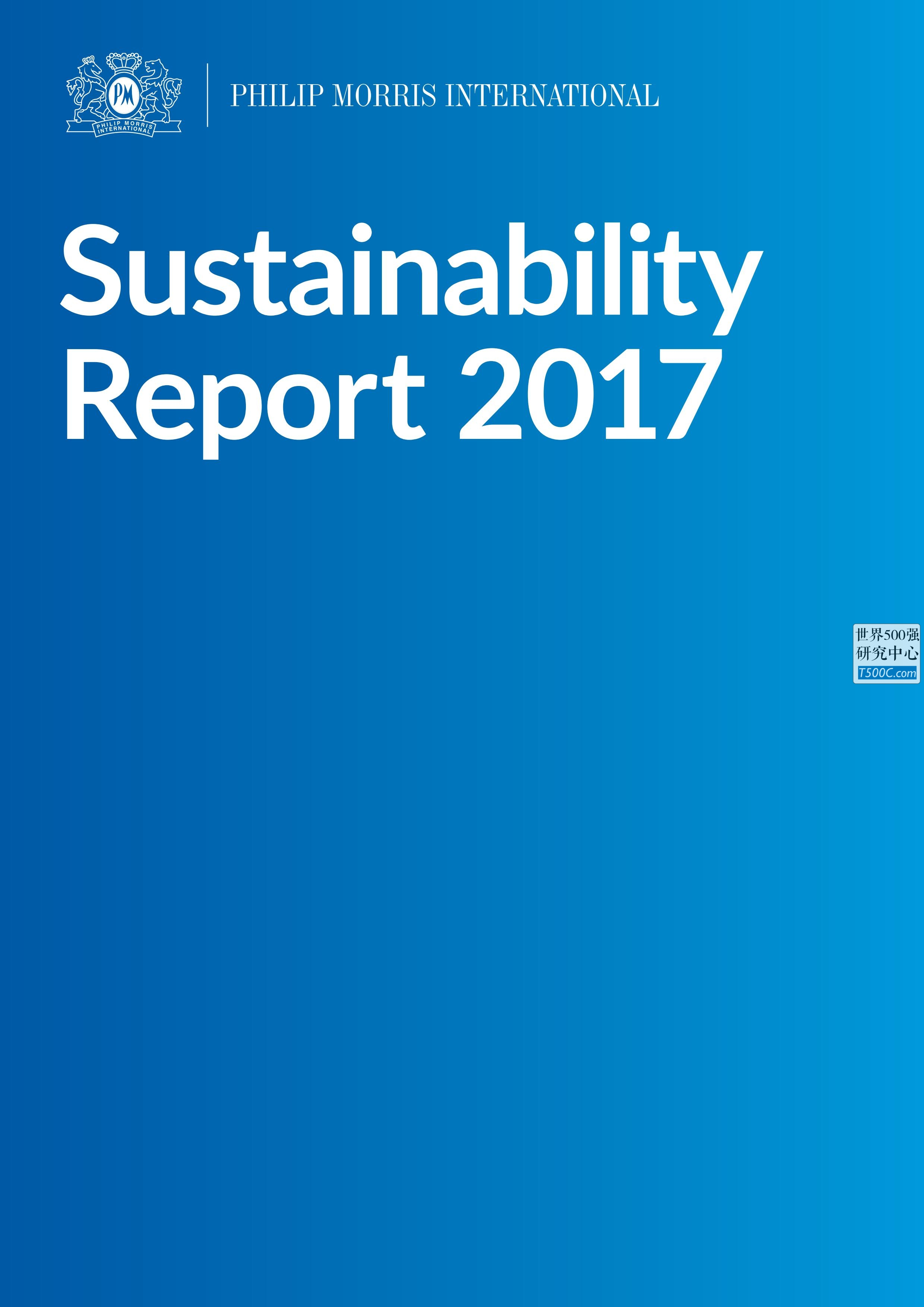 菲利普莫里斯PMI_可持续发展报告Sustainability_2017-世界500强设计研究中心—世界顶级企业设计参考库