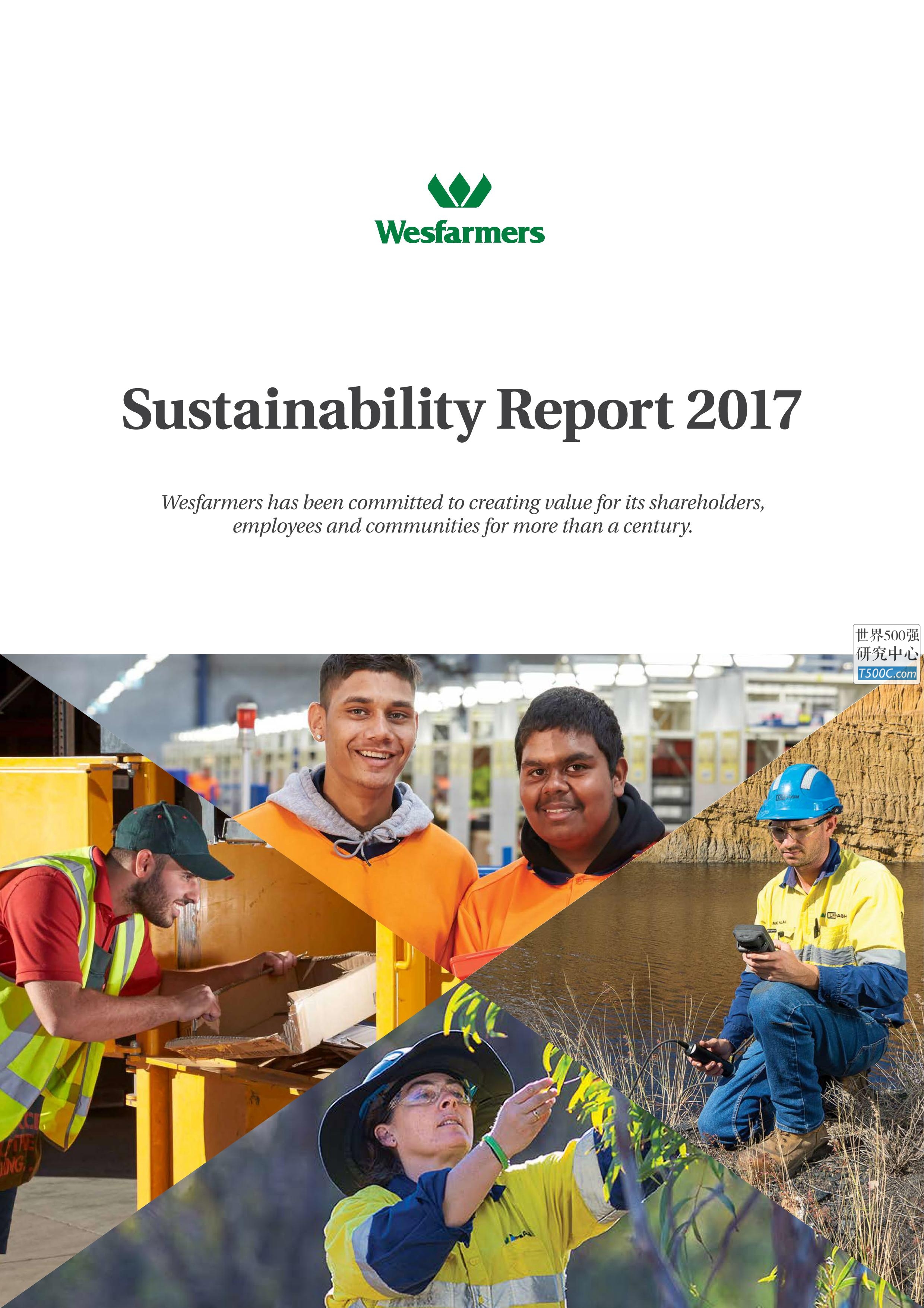 西农集团Westfarmers_可持续发展报告Sustainability_2017-世界500强设计研究中心—世界顶级企业设计参考库